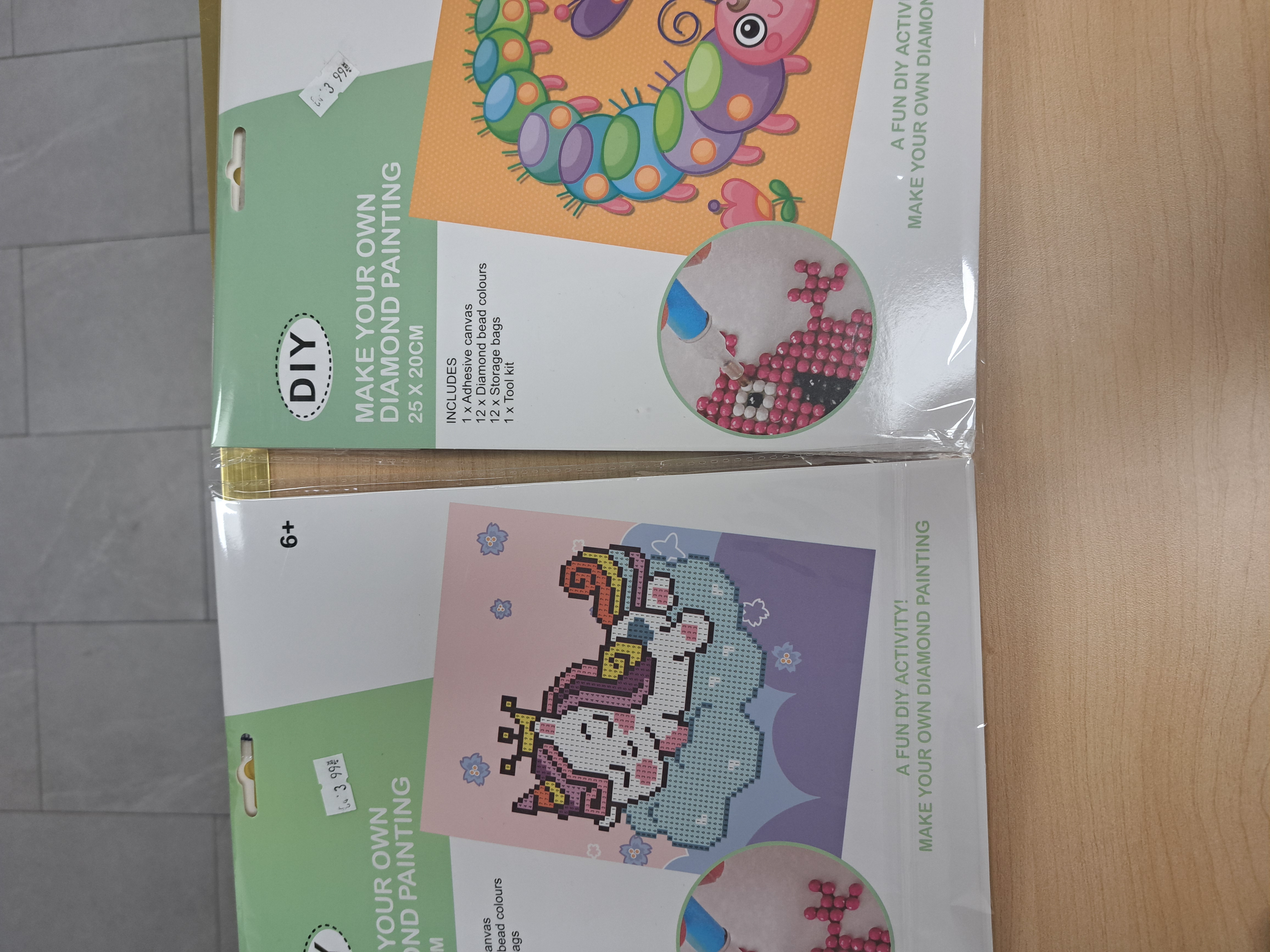 petit kit de peinture a diamants pour enfant variés